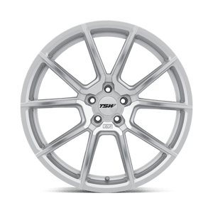 TSW CHRONO Silver W/ Mirror Cut Face 19x8.5 +35 5x120mm 76.1mm - WheelWiz