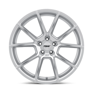 TSW CHRONO Silver W/ Mirror Cut Face 19x9.5 +39 5x114.3mm 76.1mm - Wheelwiz