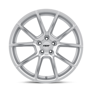 TSW CHRONO Silver W/ Mirror Cut Face 20x9 +20 5x112mm 66.6mm - Wheelwiz