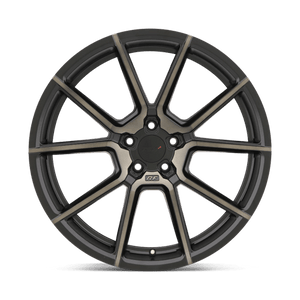 TSW CHRONO Matte Black W/ Machine Face & Dark Tint 19x8.5 +40 5x108mm 72.1mm - WheelWiz
