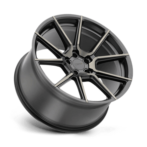 TSW CHRONO Matte Black W/ Machine Face & Dark Tint 21x10 +41 5x112mm 66.6mm - WheelWiz