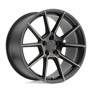 TSW CHRONO Matte Black W/ Machine Face & Dark Tint 19x9 +30 5x114.3mm 76.1mm - WheelWiz
