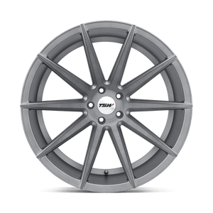 TSW CLYPSE Titanium W/ Matte Brushed Face 20x8.5 +30 5x114.3mm 76.1mm - WheelWiz