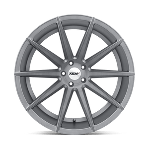TSW CLYPSE Titanium W/ Matte Brushed Face 19x9.5 +40 5x120mm 76.1mm - WheelWiz