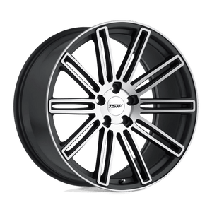 TSW CROWTHORNE Matte Gunmetal W/ Matte Machine Face 18x8.5 +32 5x112mm 72.1mm - WheelWiz