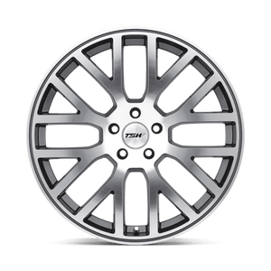 TSW DONINGTON Gunmetal Mirror Cut Face 19x8 +20 5x114.3mm 76.1mm - WheelWiz