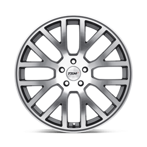 TSW DONINGTON Gunmetal Mirror Cut Face 17x8 +42 5x112mm 72.1mm - Wheelwiz