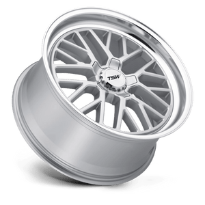 TSW HOCKENHEIM S Silver W/ Mirror Cut Lip 19x8.5 +20 5x114.3mm 76.1mm - WheelWiz