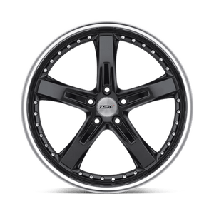 TSW JARAMA Gloss Black W/ Mirror Cut Lip 18x9.5 +20 5x120mm 76.1mm - WheelWiz