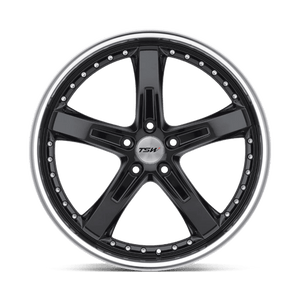TSW JARAMA Gloss Black W/ Mirror Cut Lip 18x8 +35 5x100mm 72.1mm - WheelWiz
