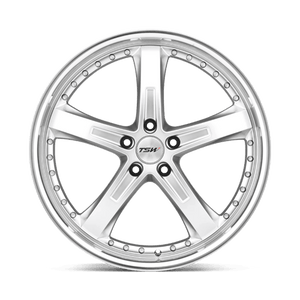 TSW JARAMA Hyper Silver W/ Mirror Cut Lip 17x8 +20 5x114.3mm 76.1mm - Wheelwiz