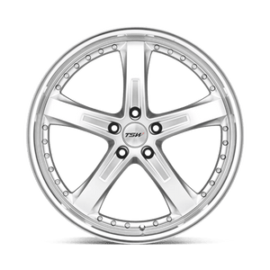 TSW JARAMA Hyper Silver W/ Mirror Cut Lip 18x8 +32 5x112mm 72.1mm - WheelWiz