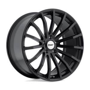 TSW MALLORY Matte Black 17x8 +35 5x120mm 76.1mm - WheelWiz