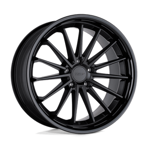 TSW MARINA Matte Black W/ Gloss Black Lip 19x9.5 +40 5x114.3mm 76.1mm - Wheelwiz