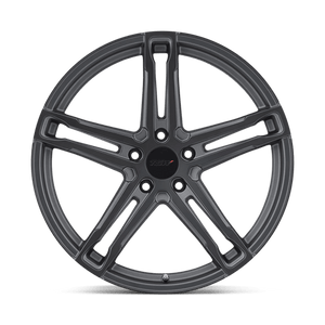 TSW MECHANICA Matte Gunmetal W/ Matte Black Face 20x9 +15 5x120mm 76.1mm - WheelWiz