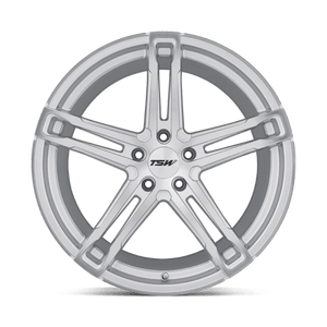 TSW MECHANICA Silver W/ Mirror Cut Face 19x9.5 +39 5x120mm 76.1mm - Wheelwiz