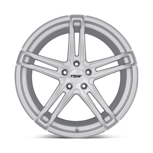 TSW MECHANICA Silver W/ Mirror Cut Face 19x8.5 +42 5x112mm 72.1mm - WheelWiz