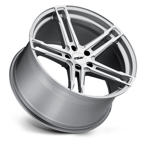 TSW MECHANICA Silver W/ Mirror Cut Face 17x8 +35 5x100mm 72.1mm - Wheelwiz
