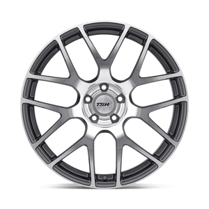 TSW NURBURGRING Gunmetal W/ Mirror Cut Face 18x8.5 +20 5x114.3mm 76.1mm - Wheelwiz