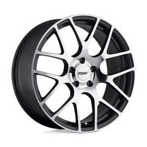 TSW NURBURGRING Gunmetal W/ Mirror Cut Face 20x10 +40 5x114.3mm 76.1mm - Wheelwiz