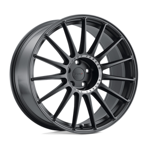 TSW PADDOCK Semi Gloss Black W/ Machined Tinted Ring 18x8.5 +42 5x112mm 66.6mm - WheelWiz