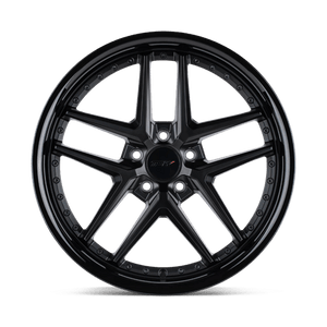 TSW PREMIO Matte Black W/ Gloss Black Lip 19x9.5 +40 5x112mm 66.6mm - Wheelwiz