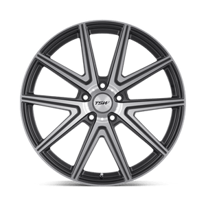 TSW ROUGE Gunmetal W/ Mirror Cut Face 19x8.5 +30 5x114.3mm 76.1mm - WheelWiz