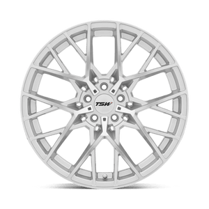 TSW SEBRING Silver W/ Mirror Cut Face 22x9 +20 5x120mm 76.1mm - WheelWiz
