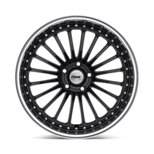 TSW SILVERSTONE Gloss Black W/ Mirror Cut Lip 17x8 +35 5x100mm 72.1mm - WheelWiz