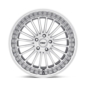 TSW SILVERSTONE Silver Mirror Cut Face & Lip 19x8 +35 5x100mm 72.1mm - Wheelwiz
