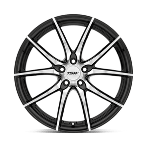 TSW SPRINT Gloss Black W/ Mirror Cut Face 18x8.5 +30 5x120mm 76.1mm - Wheelwiz