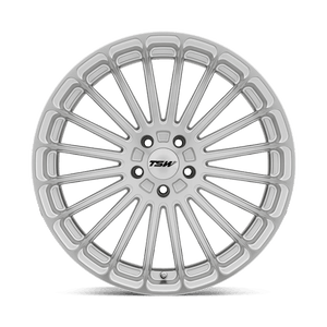 TSW TURBINA Titanium Silver W/ Mirror Cut Face 22x9 +37 5x108mm 72.1mm - WheelWiz