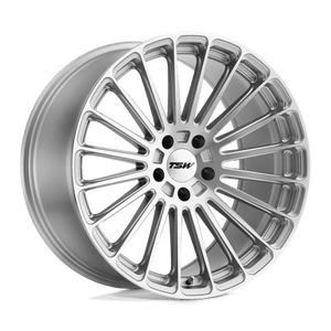 TSW TURBINA Titanium Silver W/ Mirror Cut Face 19x9.5 +39 5x120mm 76.1mm - WheelWiz