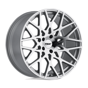 TSW VALE Silver W/ Mirror Cut Face 20x10 +25 5x120mm 76.1mm - Wheelwiz