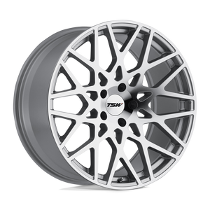 TSW VALE Silver W/ Mirror Cut Face 18x8.5 +40 5x120mm 76.1mm - WheelWiz