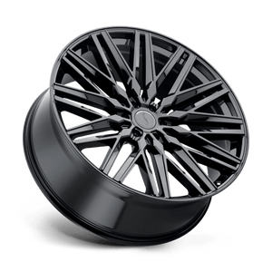 Status ADAMAS Gloss Black 24x9.5 +15 6x139.7mm 112.1mm - WheelWiz