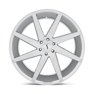 Status BRUTE Silver W/ Brushed Machined Fc 22x9.5 +30 6x114.3mm 66.1mm - Wheelwiz