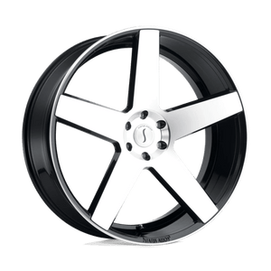Status EMPIRE Gloss Black W/ Machined Face 22x9.5 +30 6x135mm 87.1mm - Wheelwiz