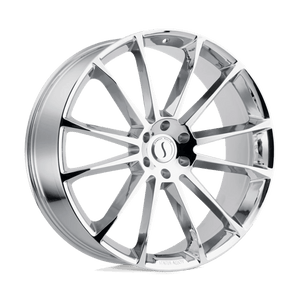 Status GOLIATH Chrome 24x9.5 +15 5x115mm 76.1mm - Wheelwiz