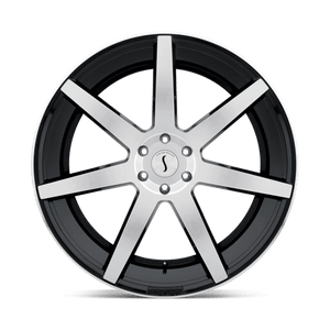 Status JOURNEY Gloss Black W/ Machined Face 22x9.5 +30 5x127mm 78.1mm - WheelWiz