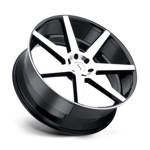 Status JOURNEY Gloss Black W/ Machined Face 22x9.5 +15 5x120mm 74.1mm - Wheelwiz