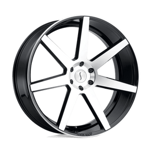Status JOURNEY Gloss Black W/ Machined Face 22x9.5 +30 5x127mm 78.1mm - WheelWiz