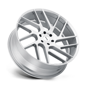Status JUGGERNAUT Silver W/ Brushed Machined Fc 22x9.5 +30 5x120mm 76.1mm - Wheelwiz