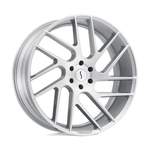 Status JUGGERNAUT Silver W/ Brushed Machined Fc 24x9.5 +30 5x114.3mm 76.1mm - Wheelwiz