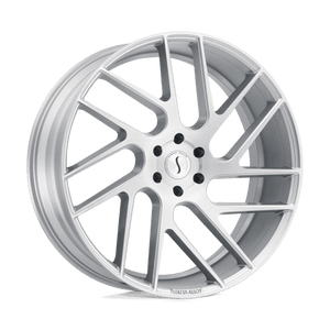 Status JUGGERNAUT Silver W/ Brushed Machined Face 24x9.5 +30 6x135mm 87.1mm - WheelWiz