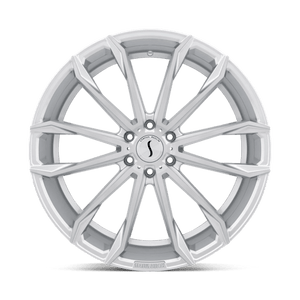 Status MASTADON Silver W/ Brushed Machined Fc 24x9.5 +15 5x115mm 76.1mm - Wheelwiz