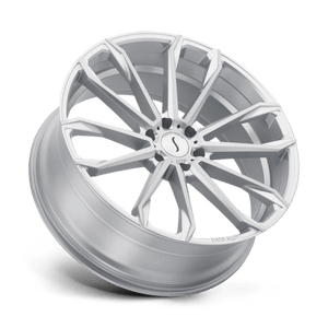 Status MASTADON Silver W/ Brushed Machined Face 24x9.5 +30 6x135mm 87.1mm - WheelWiz