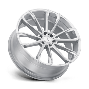 Status MASTADON Silver W/ Brushed Machined Face 24x9.5 +25 6x139.7mm 112.1mm - WheelWiz
