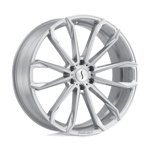 Status MASTADON Silver W/ Brushed Machined Face 24x9.5 +15 5x139.7mm 112.1mm - WheelWiz