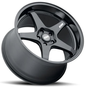 ESR Wheels AP5 Matte Black Gloss Black Lip 18x10.5 -99 Custom 999mm